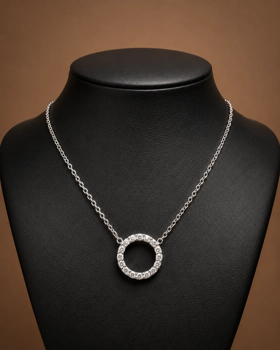 Sterling Silver Circle Necklace