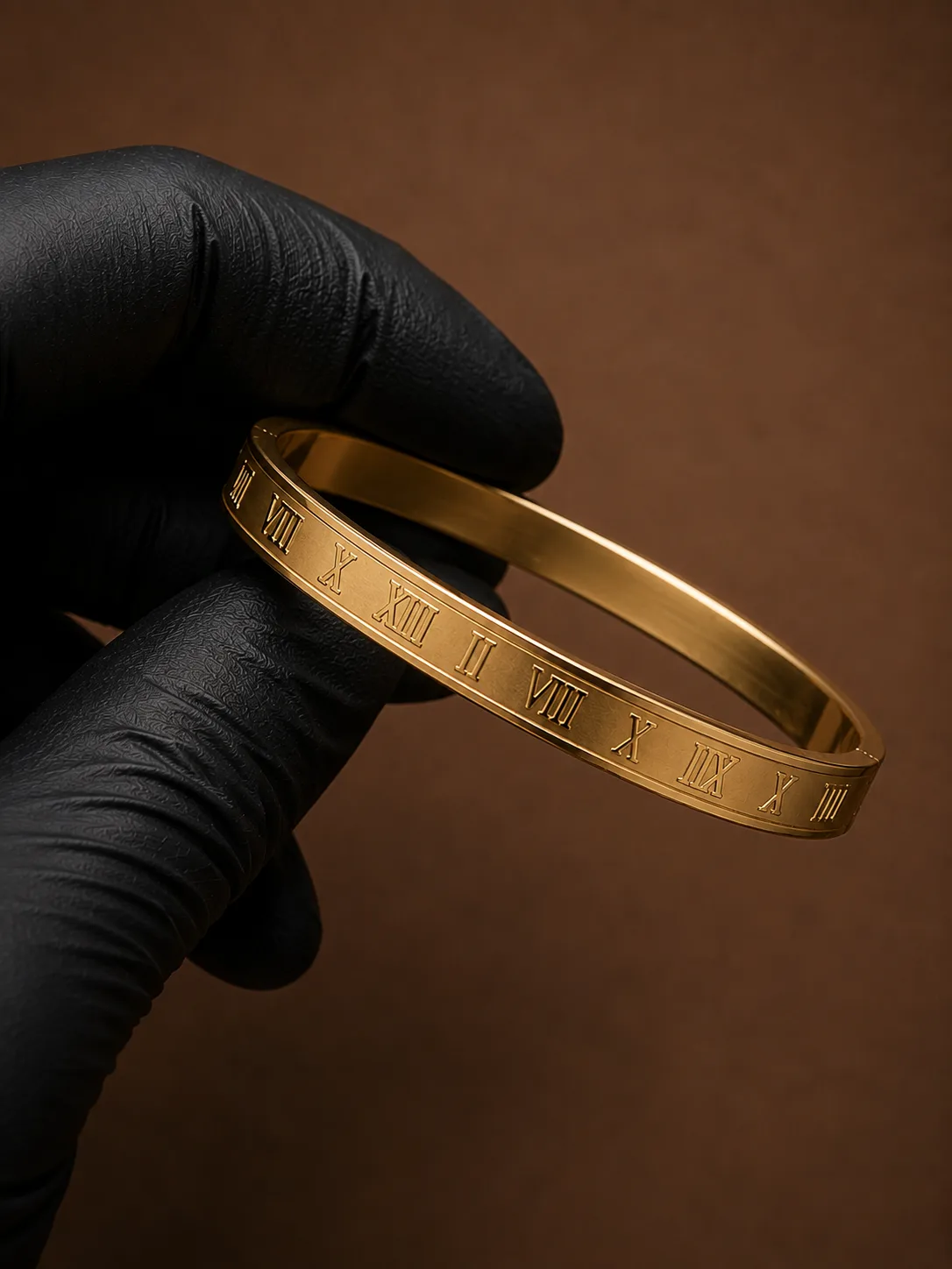 Roman Numeral Gold Edition Bangle
