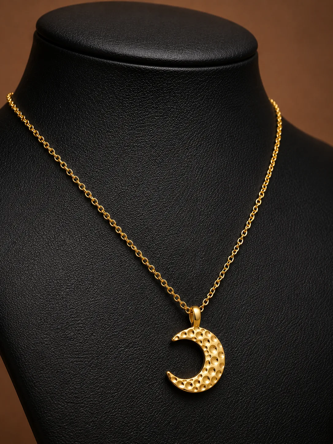 Sterling Silver Moon Necklace