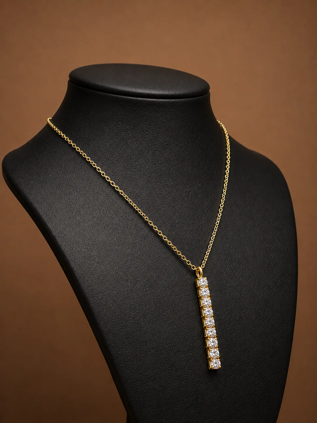 Sterling Silver Tennis Bar Necklace